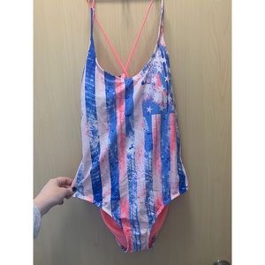 NWT Xhilaration American Flag SwimSuit